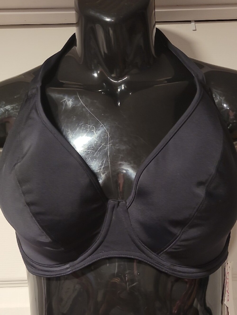 Freya Black Halter Underwire Top with Multicolor Tropical Tie-Side Bottom - Picture 4 of 8